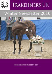 Winter Newsletter 2010 - Trakehners UK
