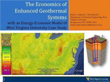 The Economics of Enhanced Geothermal Systems - West Virginia ...