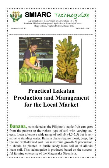 Practical Lakatan Production & Management for the Local Market