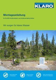 Montageanleitung - KLARO GmbH