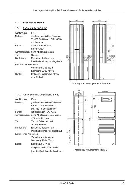 Montageanleitung - KLARO GmbH