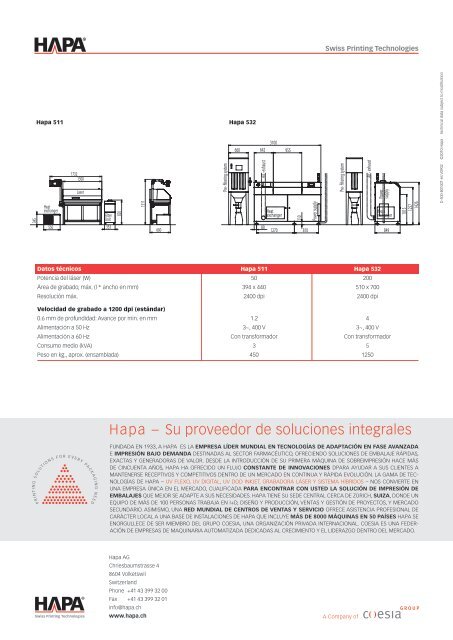 Producción y servicios de matrices de impresión