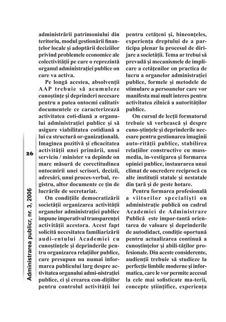 Revista "Administrarea publicÄ" iulie â septembrie 2006 nr. 3