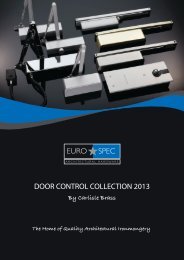 DOOR CONTROL COLLECTION 2013 - Architectural Hardware Direct