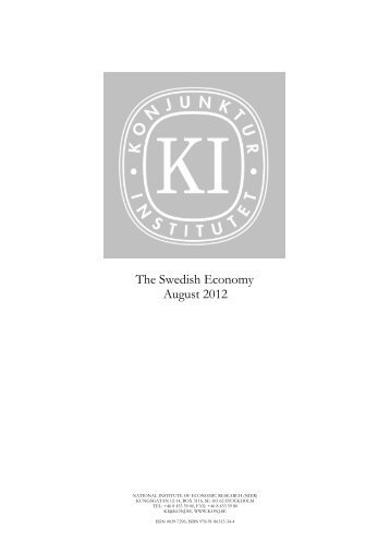 The Swedish Economy August 2012