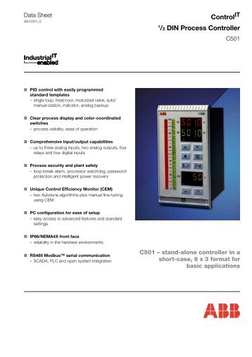 Control 1/2 DIN Process Controller