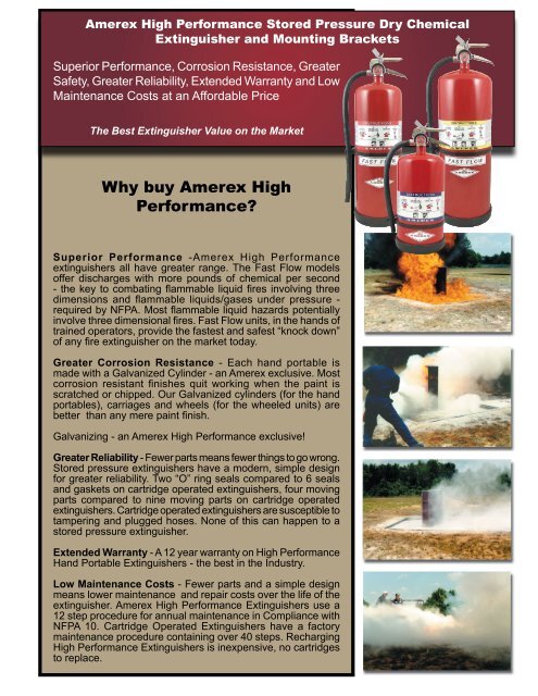 High Performance Extinguisher Specifications Heavy Duty ...