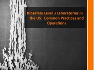 Biosafety Level 3 Laboratories in the US - North Carolina Mosquito ...