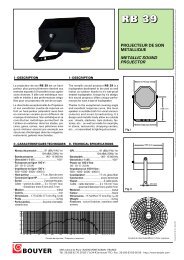 Projecteur de son RB39 Bouyer - Francis MERCK sur le NET