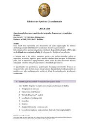 Gabinete de Apoio ao Licenciamento CHECK-âLIST