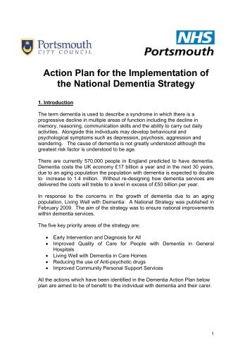 Dementia Action Plan - NHS Portsmouth