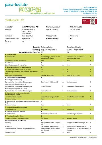 LTF Testbericht EPSILON 7 23(60-80kg) - Advance