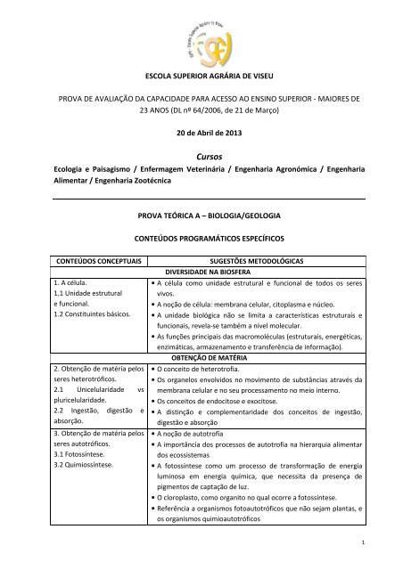 Ensino Fundamental II geologia Biologia - Recursos de ensino