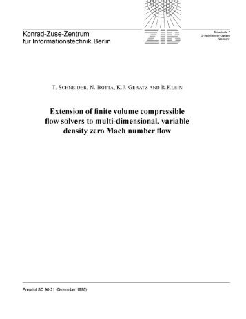 Extension of finite volume compressible flow solvers to multi ... - ZIB