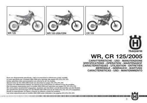 WR, CR 125/2005 - Moto Reichen