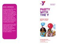 Birthday Parties - Peninsula Metropolitan YMCA