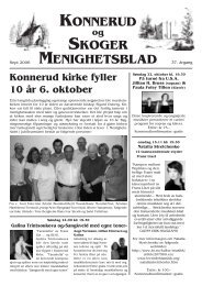 Menighetsblad nr 3/06 - Den norske kirke i Drammen