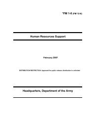 FM 1-0 (FM 12-6) - Soldier Support Institute - U.S. Army