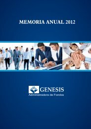 MEMORIA ANUAL 2012 - Genesis SA