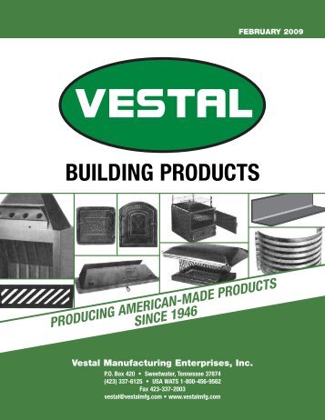Vestal S Building S Vestal Manufacturing