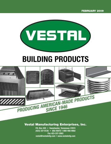 Building Products - Vestal Manufacturing