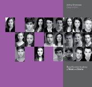 Acting Showcase Class of 2011 - Royal Conservatoire of Scotland