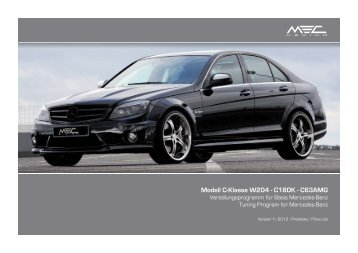 Modell C-Klasse W204 - C180K - C63AMG - MEC DESIGN