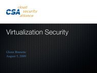 Virtualization Hardening - Cloud Security Alliance