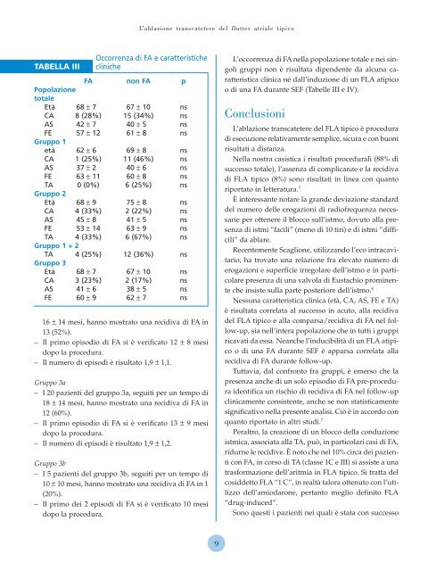 L'ablazione transcatetere del flutter atriale tipico - Giornale Italiano ...