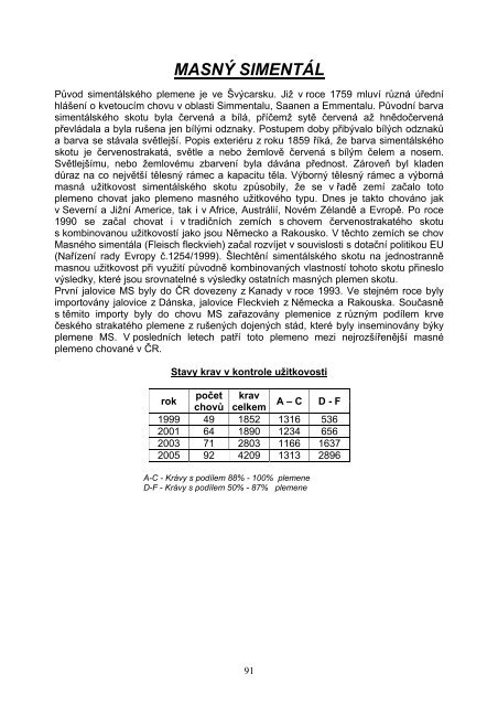 Katalog zvÃ­Åat 2005.pdf, 901 kB - ÄeskÃ½ svaz chovatelÅ¯ masnÃ©ho skotu