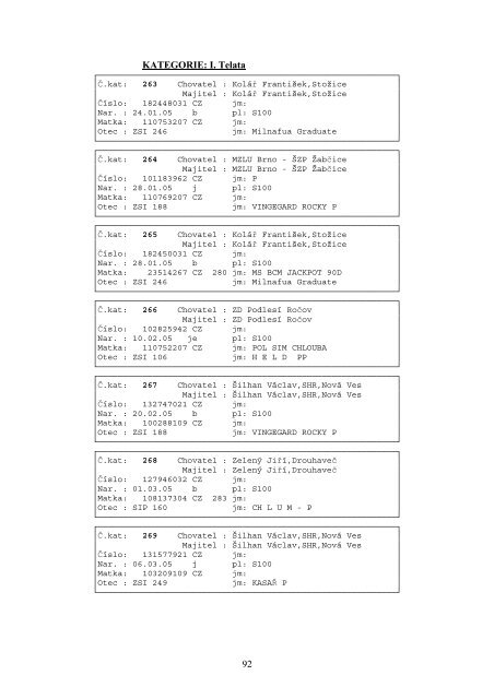 Katalog zvÃ­Åat 2005.pdf, 901 kB - ÄeskÃ½ svaz chovatelÅ¯ masnÃ©ho skotu