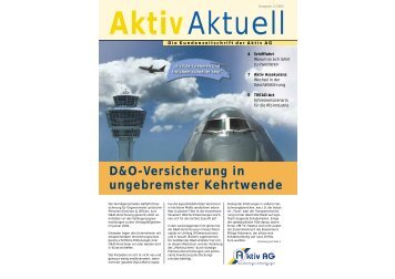 D&O-Versicherung in ungebremster Kehrtwende - Aktiv-Assekuranz ...