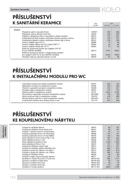 KompletnÃ­ cenÃ­k Kolo, PDF - Novabyt