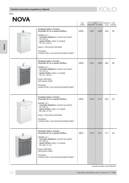 KompletnÃ­ cenÃ­k Kolo, PDF - Novabyt