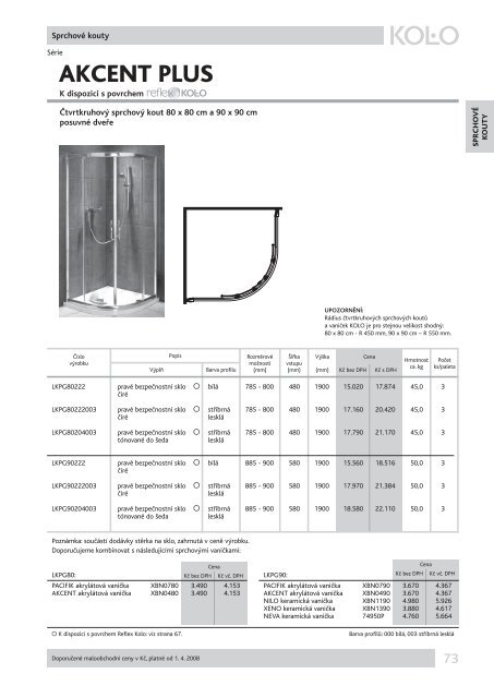 KompletnÃ­ cenÃ­k Kolo, PDF - Novabyt