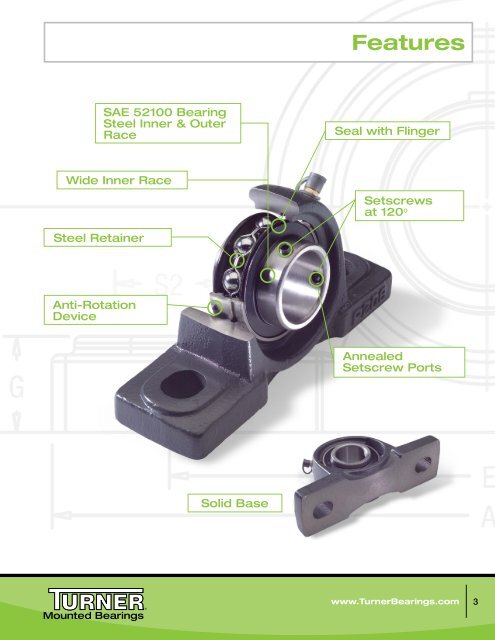 Turner Mounted Bearings Catalog (PDF) - McGuire Bearing Company