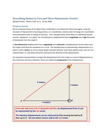 Vectors - Galileo and Einstein