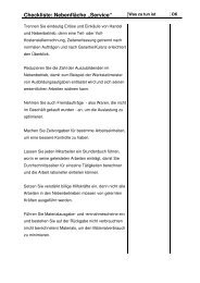 Checkliste NebenflÃ¤che âServiceâ im PDF-Format - handelswissen.de