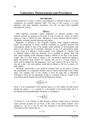 Laboratory Measurements and Procedures - Civil & Environmental ...