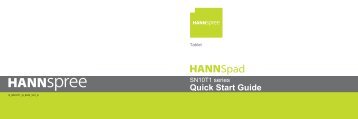 Quick Start Guide - Hannspree