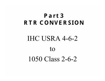 IHC USRA 4-6-2 to 1050 Class 2-6-2