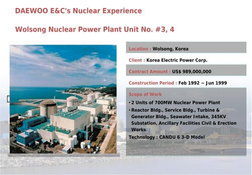 Nuclear Power Plants in Korea