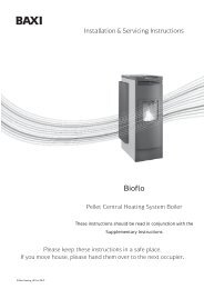 Baxi Bioflo 12 Manufacturers Installation Instructions - Hetas