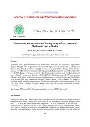 Formulation and evaluation of floating drug delivery system