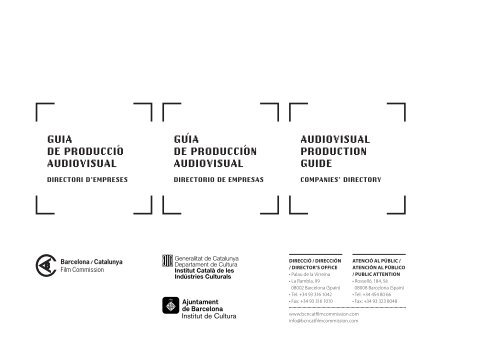 guÃ­a de producciÃ³n audiovisual audiovisual production guide guia ...