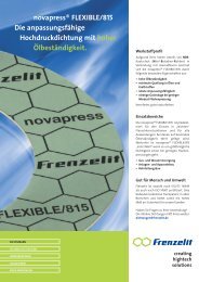 novapress Â® FLEXIBLE / 815 - Frenzelit Werke GmbH
