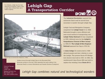 A Transportation Corridor - The Delaware and Lehigh National ...