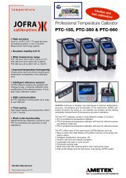 Professional Temperature Calibrator PTC-155, PTC-350 & PTC-660