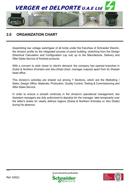 Schneider Organization Chart