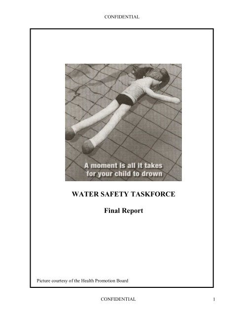 WATER SAFETY TASKFORCE Final Report - Ministry of Social and ...
